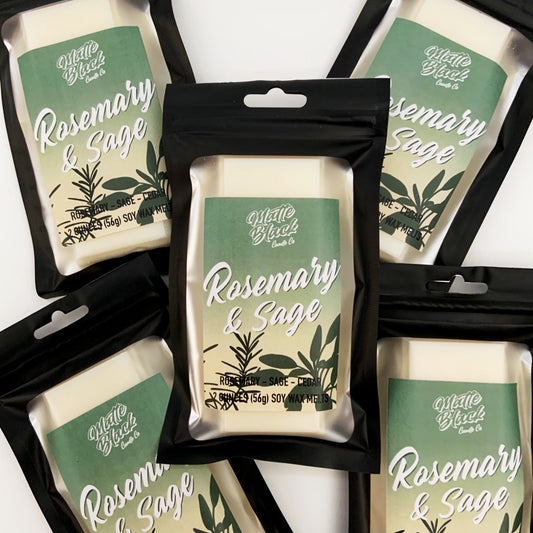 Rosemary & Sage Wax Melt - Matte Black Candle Co